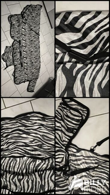 Fliegendecke Zebra - 125cm, RugBe - Covalliero Fliegendecke Zebra mit Halsteil und Bauchlatz, Natalie Winkler, Horse Blankets, Sheets & Coolers, Bensheim, Image 8