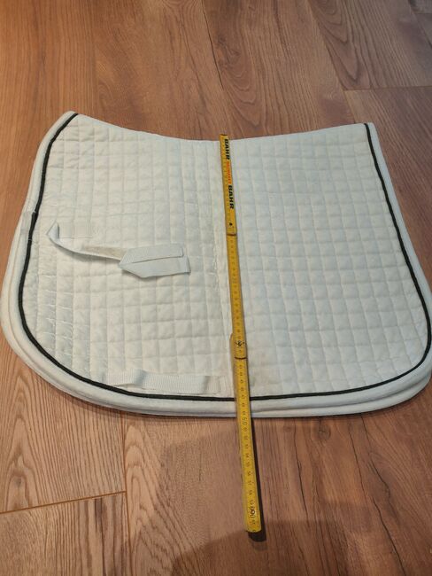 Samtschabracke weiss Dressur, Cordula, Dressage Pads, Salzgitter Bleckenstedt, Image 4