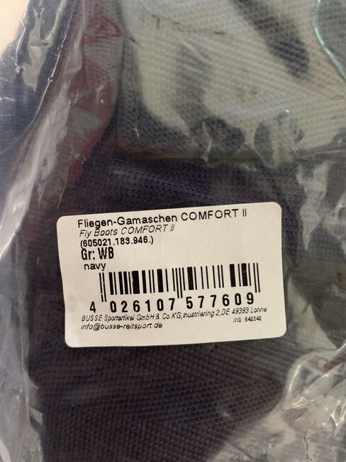 Fliegengamaschen Comfort II, Bussy navy Größe WB, Busse Fliegen Gamaschen, Katharina Leis, Tendon Boots, Schwarzenbach, Image 2