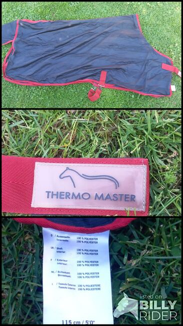 Fliegendecke Thermomaster 115 cm, Thermomaster , Amy, Horse Blankets, Sheets & Coolers, Drakenburg, Image 4