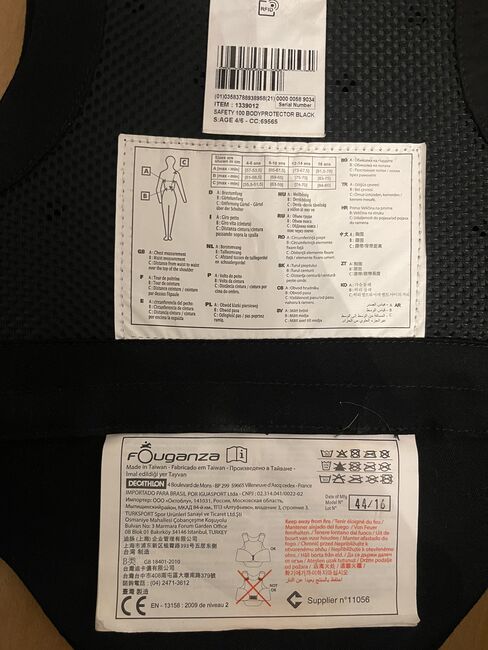 Fouganza Sicherheitsweste Safety 100 Gr. 110, Fougaza, Lisa Sauerzweig, Safety Vests & Back Protectors, Troisdorf , Image 3