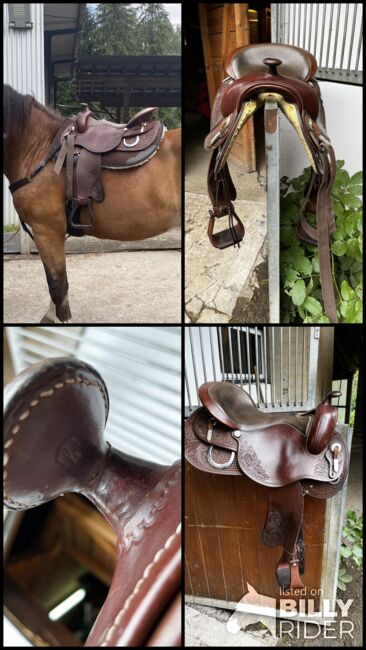 Freemax Westernsattel Fork 4 17zoll, Freemax Rindsleder Round Choco , Cheyenne Krewer, Western Saddle, Dornbirn , Image 7