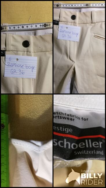 Vollbesatz Reithose feigl.com / Schöller Gr. 36 in champagner Bund 32 cm, feigl.com / Schöller Comfort, Martina Benzinger, Breeches & Jodhpurs, Thüringen - Rudolstadt, Image 9