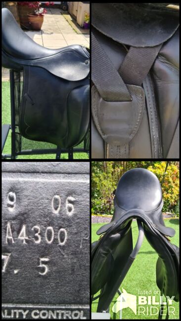 Fusion Black English Leather Dressage Saddle, Fusion , Sophie Hitchcox, Dressage Saddle, LEAMINGTON SPA, Image 8