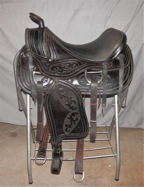 Gaited western saddle 16”, Elvaldo Sousa Elvaldo Sousa, Allison Hargis, All Purpose Saddle, Whitwell TN, Image 12