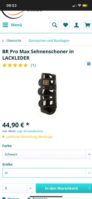Lackleder Gamaschen + Streichkappen von BR M, BR, Leon, Tendon Boots, Nürnberg , Image 2