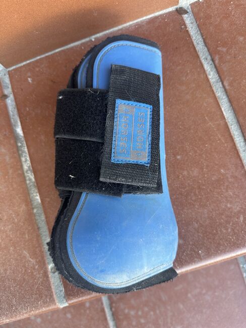 Gamaschen Gr. WB blau, 4Horses, Petra Schaffner , Tendon Boots, Mintraching 