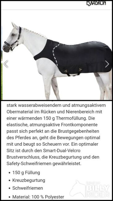 Führmaschinendecke, ESKADRON  Basics Führmaschinendecke Delta, Ute Piel, Horse Blankets, Sheets & Coolers, Neetze, Image 3