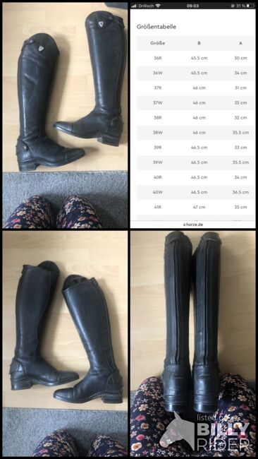 Geneve Lederreitstiefel von Horze, Horze  Geneve Leder - Reitstiefel , Vivien , Riding Boots, Klettbach , Image 8