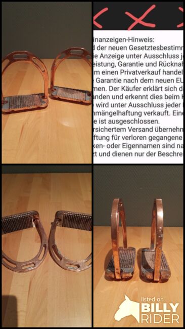 ⭐Genisys/Steigbügel Aluminium wie Jin Stirrups in rosegold⭐, Genisys , Familie Rose, Sattelzubehör, Wrestedt, Abbildung 6