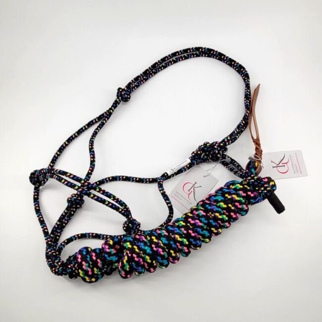 GKH Knotenhalfter mit Bodenarbeitsseil MULTIKOLOR, Maya (Swisshorseshop), Halters, Frauenfeld