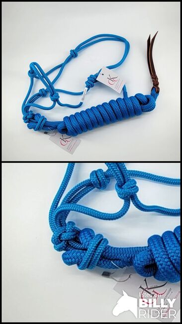 GKH Knotenhalfter mit Bodenarbeitsseil BLAU MINISHETTY, Maya (Swisshorseshop), Halfter, Frauenfeld, Abbildung 3