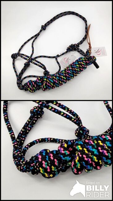 GKH Knotenhalfter mit Bodenarbeitsseil MULTIKOLOR, Maya (Swisshorseshop), Halfter, Frauenfeld, Abbildung 3
