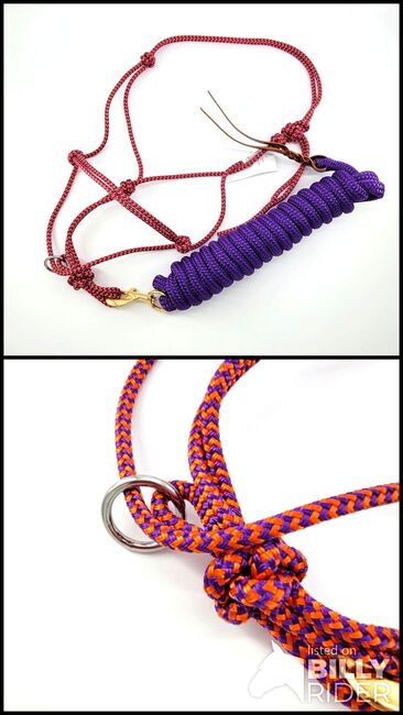 GKH Professional Rope Helix Gleitring Knotenhalfter VALERIA mit Bodenarbeitsseil, Maya (Swisshorseshop), Halfter, Frauenfeld, Abbildung 3
