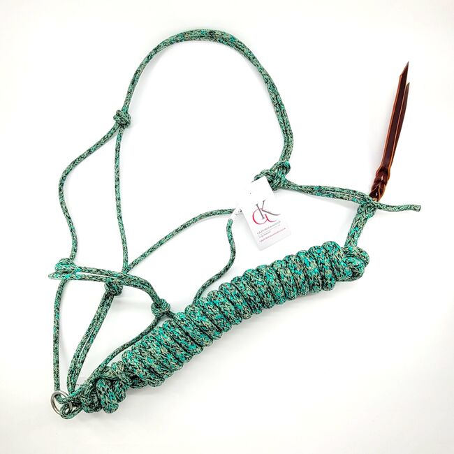 GKH Professional Rope Helix Gleitring Knotenhalfter CAMOUFLAGE mit Bodenarbeitsseil, Maya (Swisshorseshop), Kantary, Frauenfeld