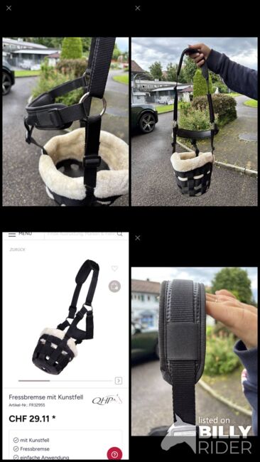 Fressbremse mit Kunstfell, WB, QHP Fressbremse mit Kunstfell, Céline Leonardo, Halters, Rüti ZH, Image 6