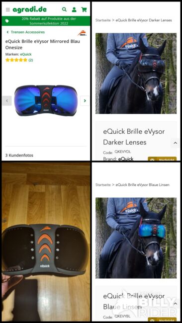 Schutzbrille e-quick, E-Quick , Alice , Ochrona koni przed owadami , Stuppachgraben, Image 6