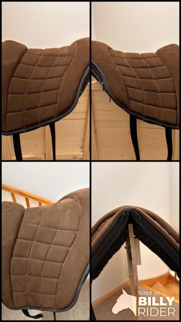 Grandeur Reitpad Alcantara braun neuwertig, Grandeur Reitpad Alcantara, Elrem , Bareback pads, Jerrishoe, Image 6