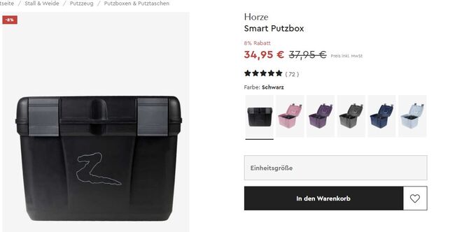 Putzbox Horze schwarz, Horze Putzbox, Genie in a Bottle, Grooming Brushes & Equipment, Villmar