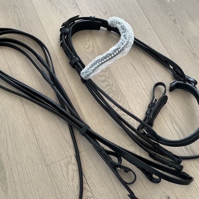 Kandarenzaum Kandare rundgenäht neu Waldhausen WB schwarz, Waldhausen  Kandare , Sonja , Pozostałe, Vaterstetten 