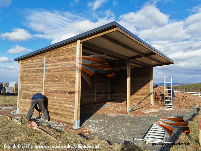 Pferdeboxen und Stallbau: Pferdestall, Aussenboxen, Pferdeunterstände und Weidehütten pferd, AUSSENBOXEN PFERDESTALL - PFERDEBOXEN - STALLUNGEN, AUSSENBOXEN (AUSSENBOXEN Sp. z o.o.), Horse Stables, Wałcz, Image 9