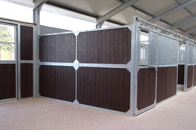 Pferdebox Trennwand geschlossen | Pferdeboxen Elemente, Rutjes Pferdenboxen und Zäume, Horse & Stable Mats, Goor, Image 5