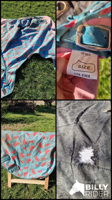 Pferdedecke 125 cm Melonen mit Halsteil, Locks, Denise, Horse Blankets, Sheets & Coolers, Laatzen, Image 6