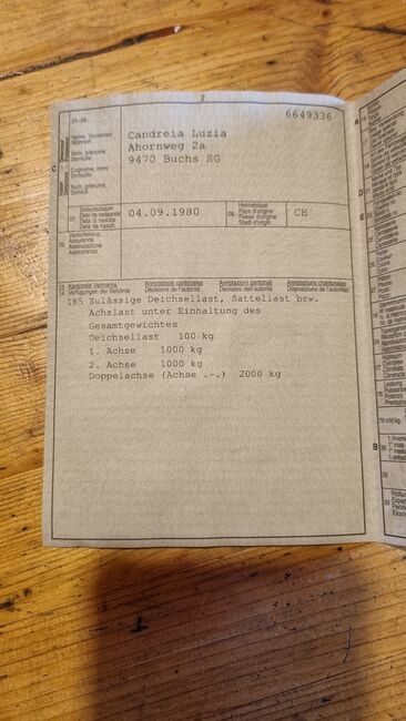 Pferdeanhänger zu verkaufen, Thiel Domino, Luzia Candreia, Horse Trailers, Buchs, Image 2
