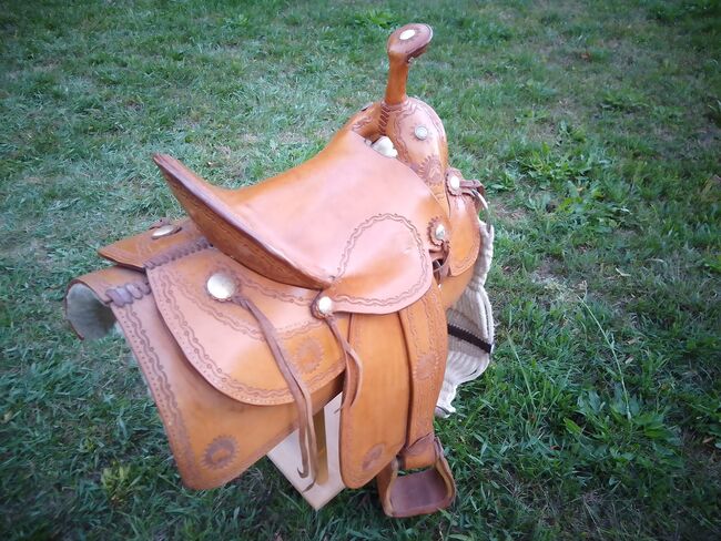 Handgefertigter Westernsattel – Cattingsattel im Originalstil (Nachbau 1850–1880) – Unikat, 14″, Handgefertigt / Eigenbau, Mira, Westernsattel, Truchtlaching, Abbildung 2