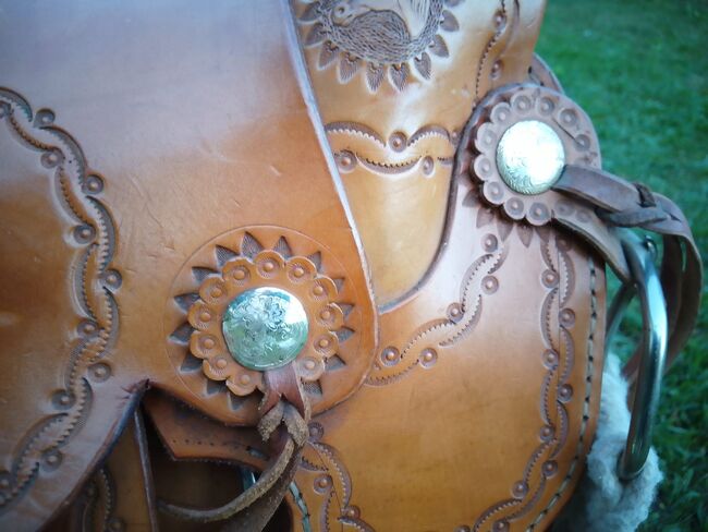Handgefertigter Westernsattel – Cattingsattel im Originalstil (Nachbau 1850–1880) – Unikat, 14″, Handgefertigt / Eigenbau, Mira, Western Saddle, Truchtlaching, Image 5
