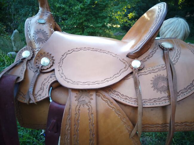 Handgefertigter Westernsattel – Cattingsattel im Originalstil (Nachbau 1850–1880) – Unikat, 14″, Handgefertigt / Eigenbau, Mira, Western Saddle, Truchtlaching, Image 10