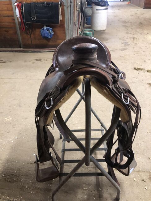 Handmade LJ Saddlery Roping Saddle, LJ, Catie Richardson, Siodło westernowe , Payson, Image 2