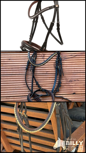Hans Melzer Trense Kreuth WB braun, Hans Melzer, Sophia Cornelsen, Bridles & Headstalls, Neudrossenfeld, Image 4