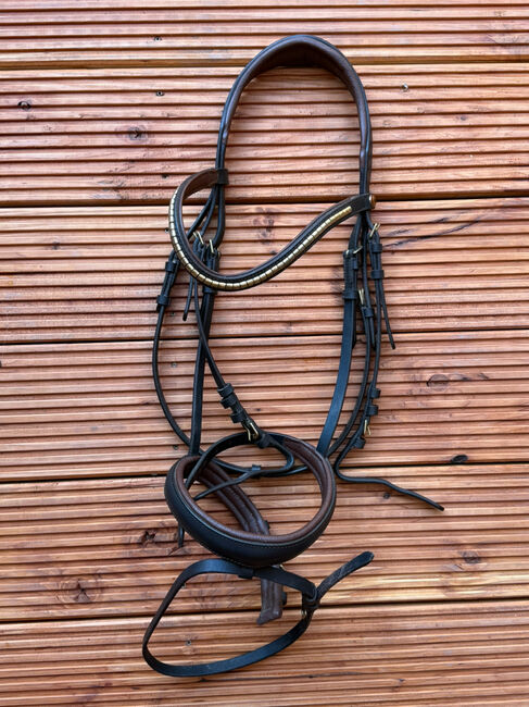 Hans Melzer Trense Kreuth WB braun, Hans Melzer, Sophia Cornelsen, Bridles & Headstalls, Neudrossenfeld, Image 3