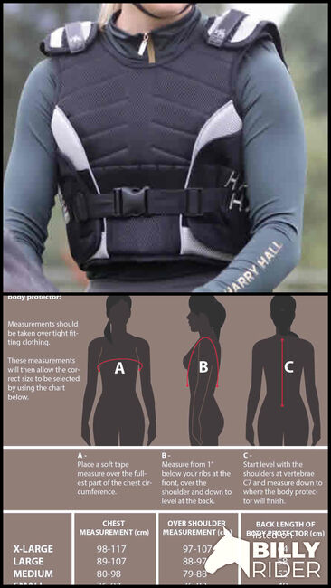 Harry Hall body protector size L, Harry Hall  Flex Women's Body Protector, Marion Nieuwenhuizen, Kamizelki ochronne, Taunton, Image 3