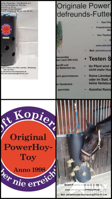 Heunetz Alternative PowerHeu-Toy / Powertoy, Power-Toy / PowerHeu-Toy  Blueline größe X , Pferdefreunds-Futterspiele ( Thorsten Puhlmann ) , Horse Feed & Supplements, Hitzacker , Image 5