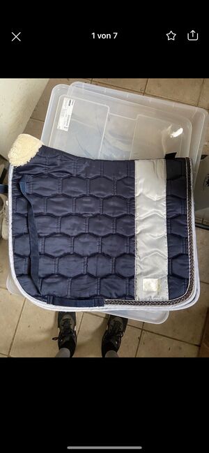 HB Polo Schabracke DR navy Glitzer, HvPolo , Franziska Gersak, Dressage Pads, Herbolzheim, Image 3