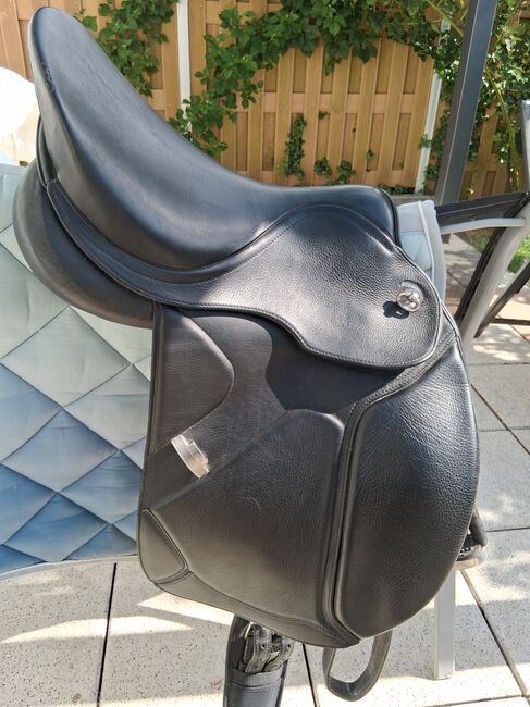 HBS Sattel Dressur 18 Zoll Toni Flach Sattel, JOHANNA 2, Nicole Ast, Dressage Saddle, Amtzell