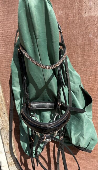 Heinick Lacktrense, Trense, Turnier, Lack, Strass, rosé, NEU, Heinick, Tanja Wolff, Bridles & Headstalls, Berlin, Image 13