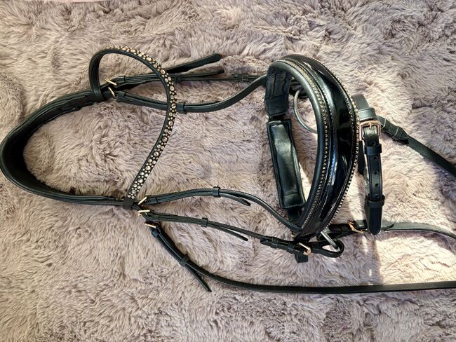 Heinick Lacktrense, Trense, Turnier, Lack, Strass, rosé, NEU, Heinick, Tanja Wolff, Bridles & Headstalls, Berlin, Image 7