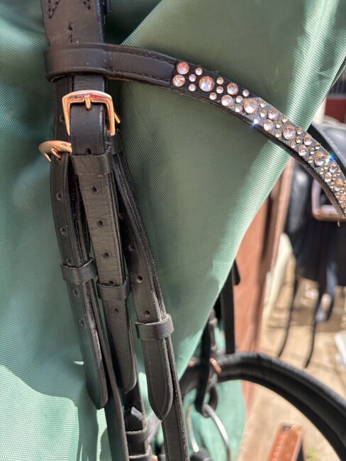 Heinick Lacktrense, Trense, Turnier, Lack, Strass, rosé, NEU, Heinick, Tanja Wolff, Bridles & Headstalls, Berlin, Image 11