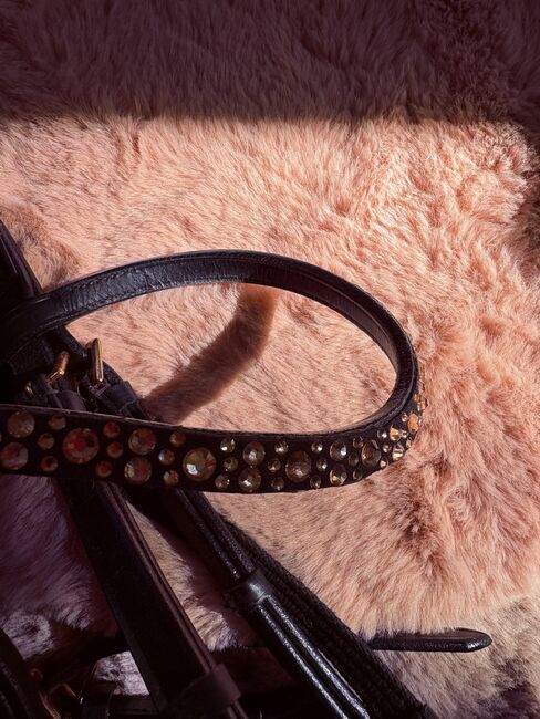 Heinick Lacktrense, Trense, Turnier, Lack, Strass, rosé, NEU, Heinick, Tanja Wolff, Ogłowia, Berlin, Image 5