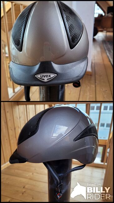 Helm silber, Uvex S-M / Kopfumfang 55-57cm, YW, Riding Helmets, Leonberg, Image 3