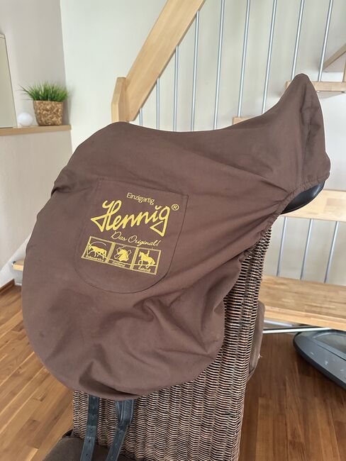 Hennig Dressur Sattel MFT mit Lack neuwertig, Hennig  MFT Monoblatt Klettpauschen Softsitz , Inge Willmann, Dressage Saddle, Nufringen, Image 6