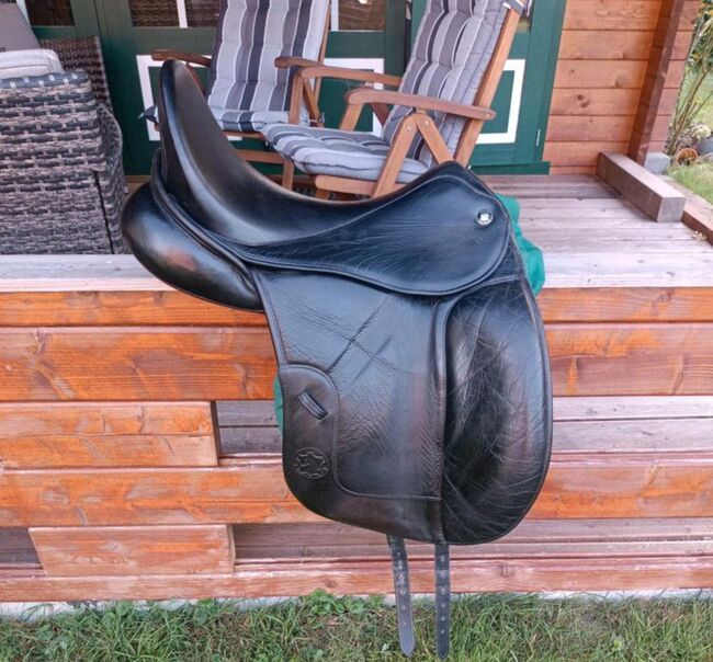 Hennig Dressursattel NZT, Hennig NZT, Stephanie , Lambskin Pad, Schwartbuck, Image 4