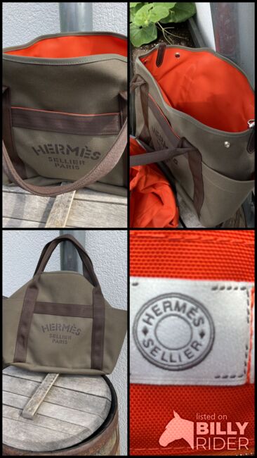 Hermes Groom Bag / Sac de Pansage, Hermes Sellier Paris Hermes Groom Bag / Sac de Pansage /  Khaki / Feu interior / Palladium hardware  1200 Euro, MacDuff, Other, Bingen am Rhein, Image 6