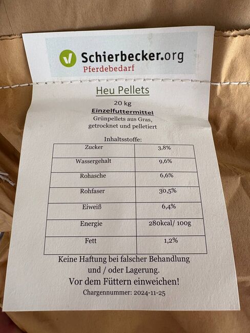 Heupellets, sehr zuckerarm und gesund, Schierbecker  Heupellets, nur 3,8% Zucker, Thyra , Pferdefutter, Halle Saale 