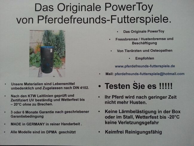 Heuraufe Heu PowerToy PowerHeu-Toy Original XL Blueline, ORIGINAL   Power-Toy / PowerHeu-Toy Blueline in XL  Bauhöhe ca. 100 cm 8 bis 12 Kg. Inhalt möglich, Pferdefreunds-Futterspiele ( Thorsten Puhlmann ) , Heu & Stroh, Hitzacker , Abbildung 5