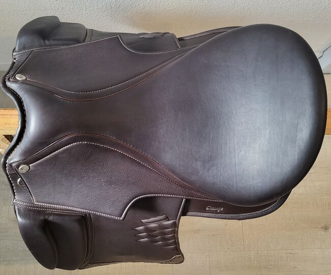 Hidalgo Chicago Leathertree 18", Hidalgo Chicago, Isabelle, Dressage Saddle, Mouans-Sartoux, Image 5