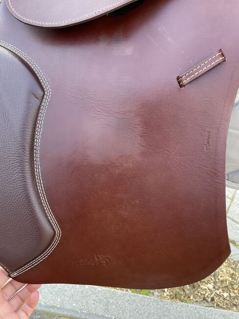 Hidalgo Lederbaum Sattel London GP VS 18“ Rot Braun wenig gebraucht, Hidalgo London GP, Aline Schubert, All Purpose Saddle, Brackeheim, Image 6